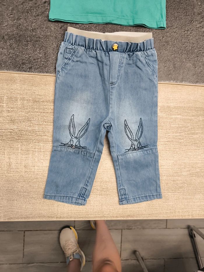 Ensemble été 2 pièces garçon 6 mois Looney Tunes Bugs Bunny - photo numéro 3
