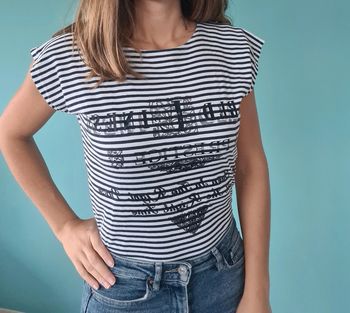 Tee-shirt original à rayures Vintage taille 36