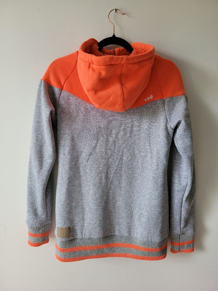 Gilet polaire capuche Wed’ze S – Gris & Orange – Intérieur ski stylé 🎿❄️ - photo numéro 8