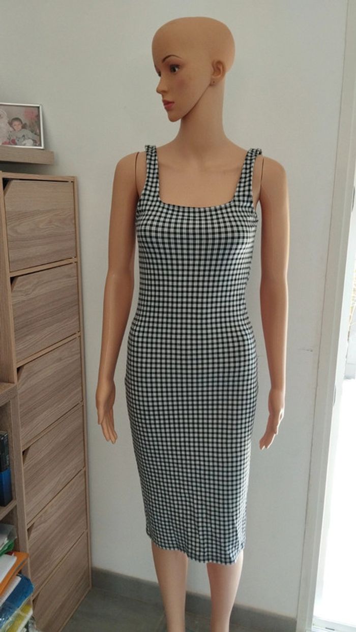 Robe noire et blanche Pimkie taille s fendu