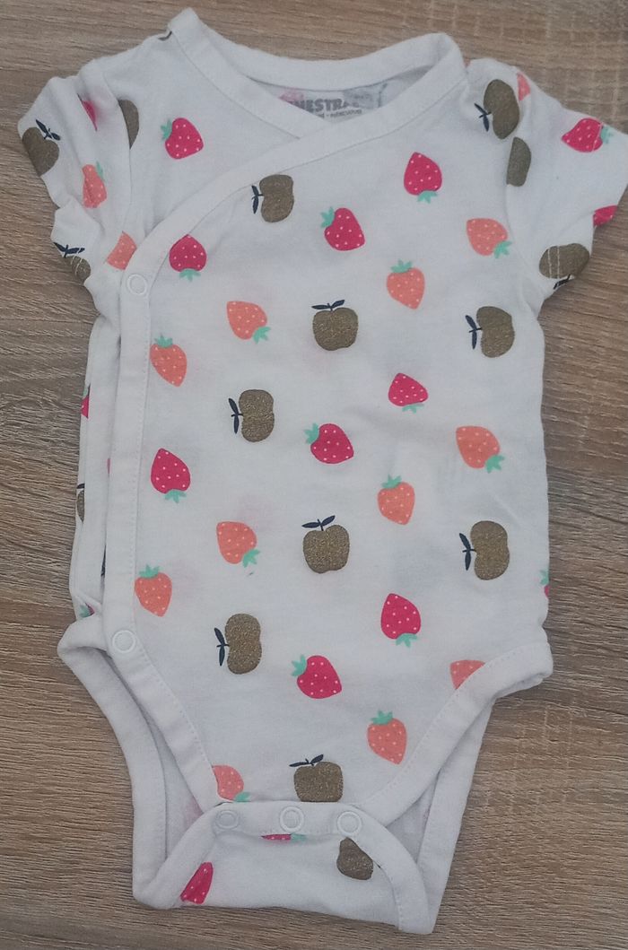 Lot de 2  body fille 1 mois - photo numéro 2