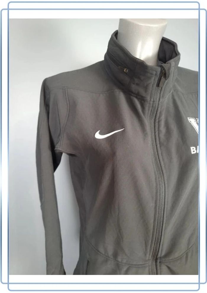 Veste a capuche vintage full zip nike femme taille M noire - brodé - photo numéro 4