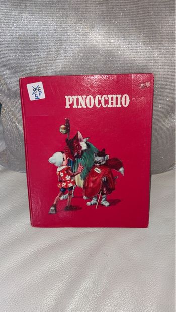 Collection Harmonie - Livre Pinocchio Vintage - Années 80 - Rouge