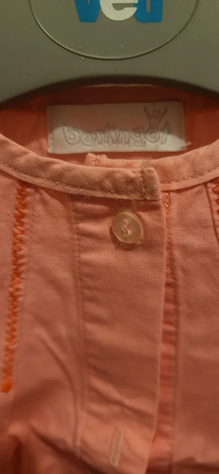 Blouse rose bébé fille – Berlingot – 3 mois (60 cm) - photo numéro 4