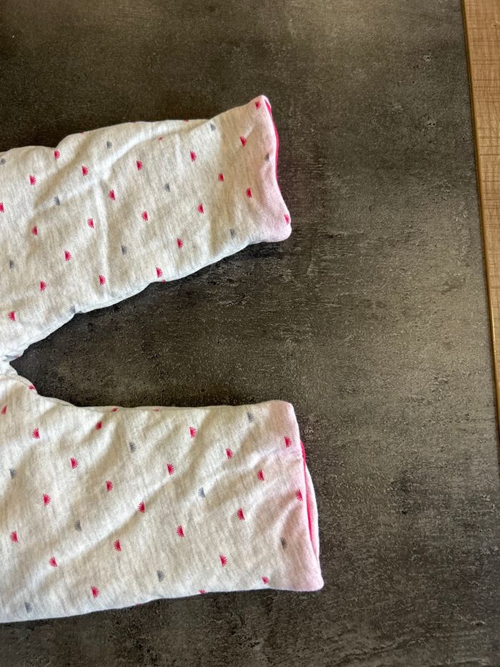 Pantalon en molleton réversible bébé taille 1 mois obaïbi - photo numéro 3