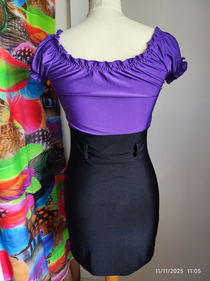 Robe Cosplay/Déguisement Femme T38/38 Noire et Violette - photo numéro 3