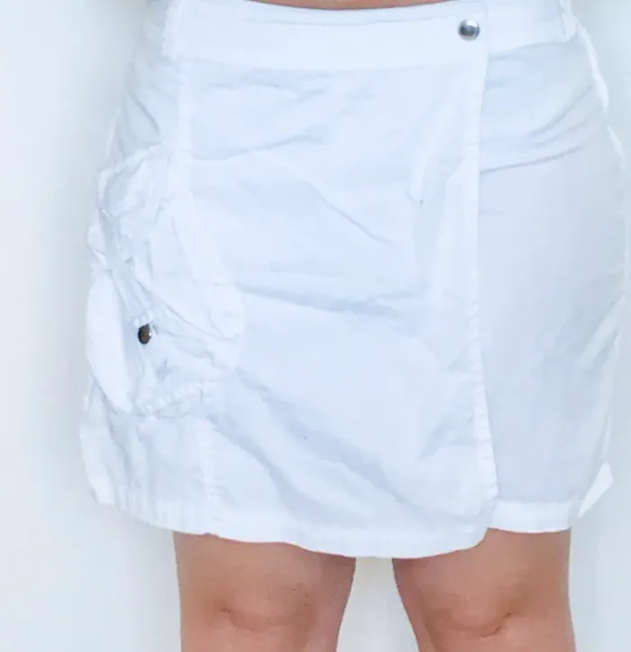 #Jupe short blanche#