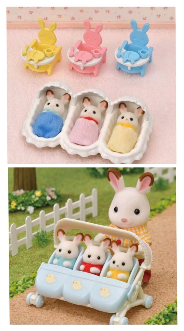 Les triplés et accessoires de puériculture et la poussette des triplés - photo numéro 2