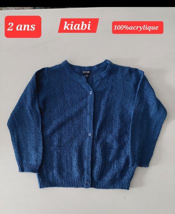 Veste bleue marine fille 24 mois