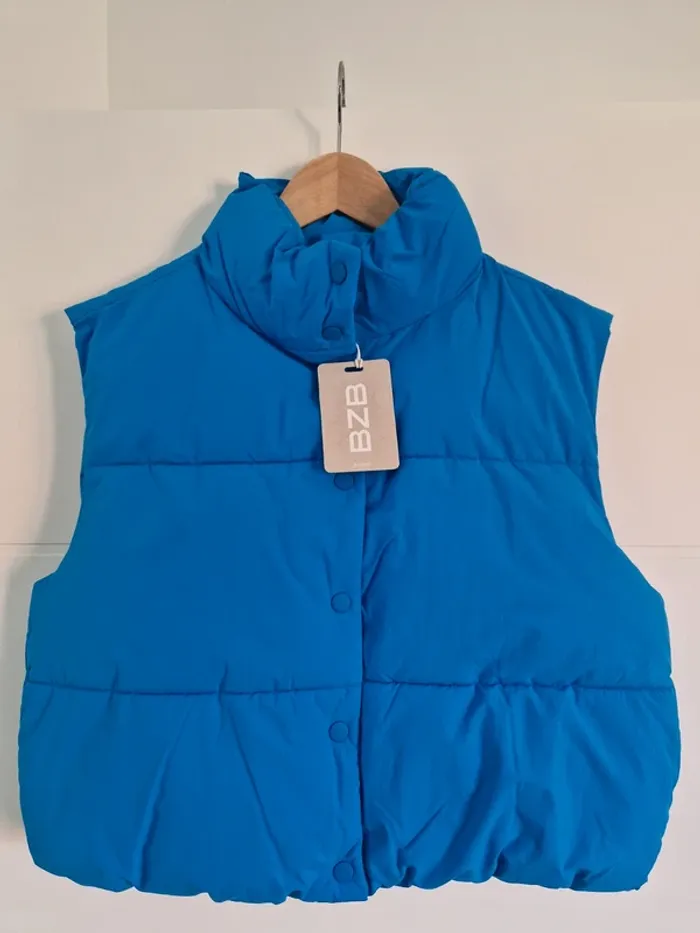 Doudoune sans manches bleue BZB – Taille S – Neuve avec étiquette - photo numéro 2