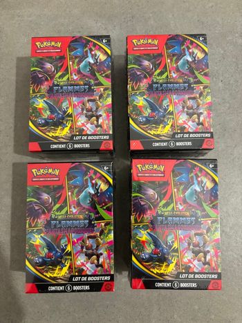Lot 4 bundle Pokémon ME02 flammes fantasmagoriques