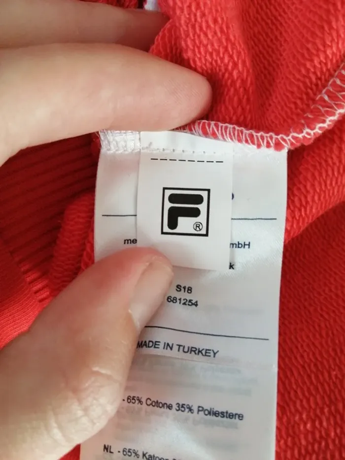 Sweat tricolor mixte avec logo sur les manches authentique / fila / (S) - photo numéro 10