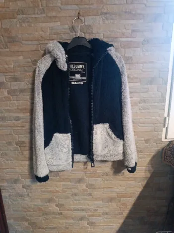 Sweat polaire zippé à capuche XS