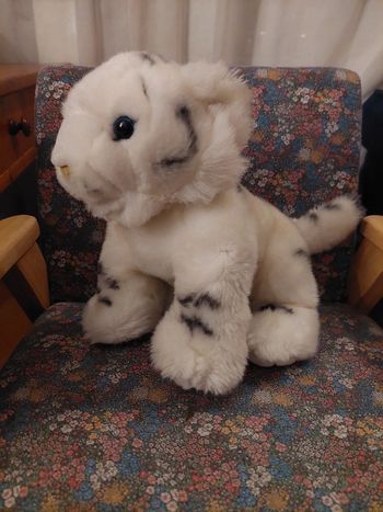 Nature planet - peluche bébé tigre blanc