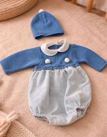 Ensemble combi bonnet 12 mois
