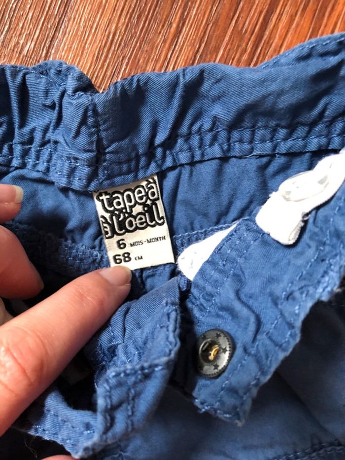 Pantalon / pantacourt bleu - photo numéro 3