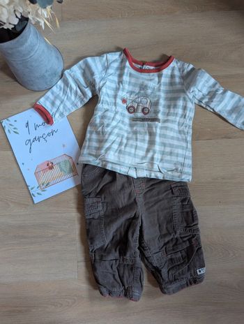 Ensemble Sergent Major Pantalon et t-shirt 9 mois