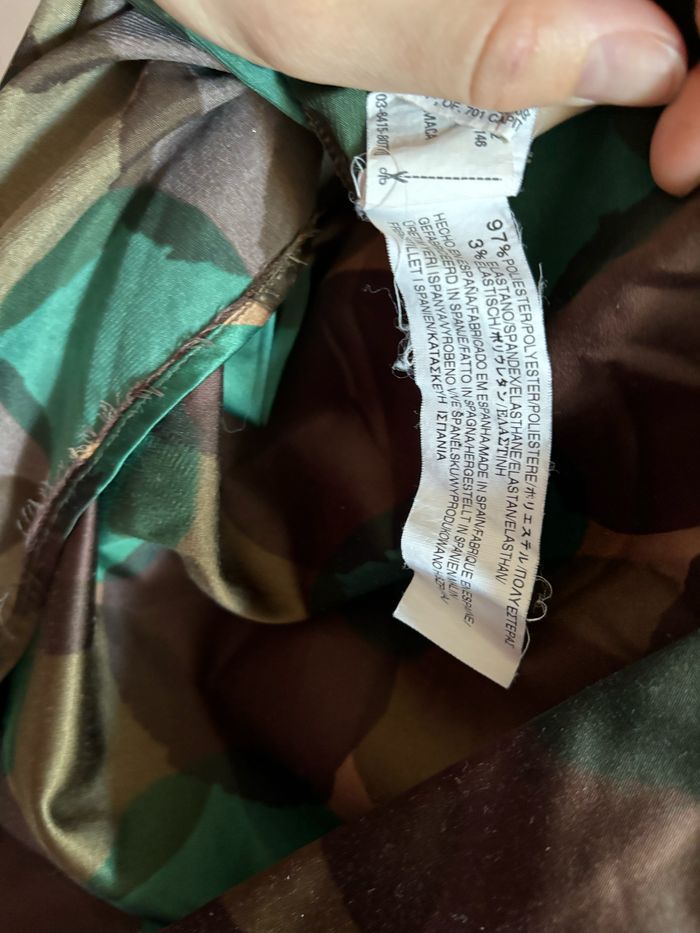 Robe vert et marron satinée - photo numéro 4