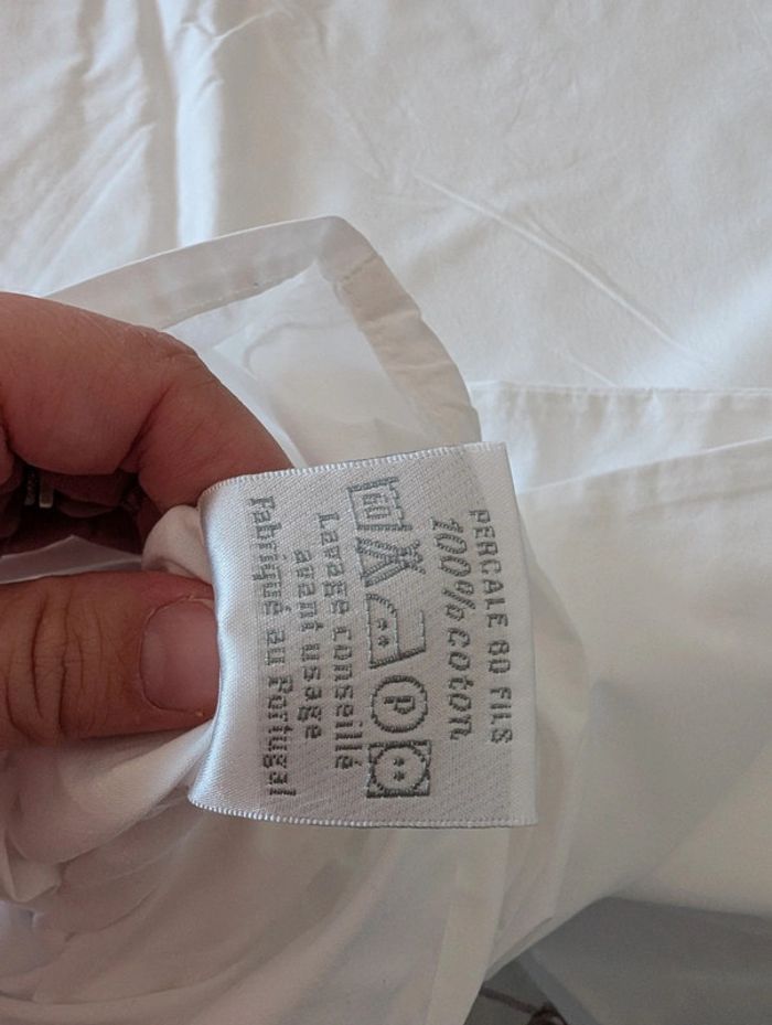 Parure/ Ensemble housse de couette + taies + drap housse percale 80 fils - photo numéro 4