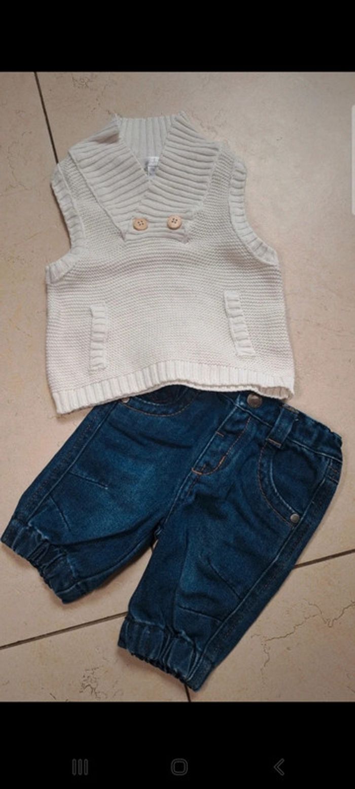 Lot de 2 ensembles taille 1 mois - photo numéro 2