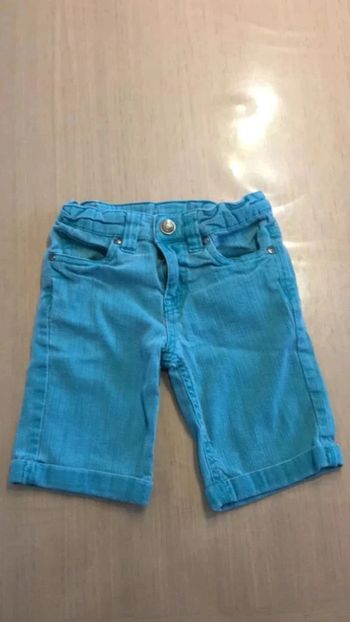 Short en jean orchestra turquoise 5 ans