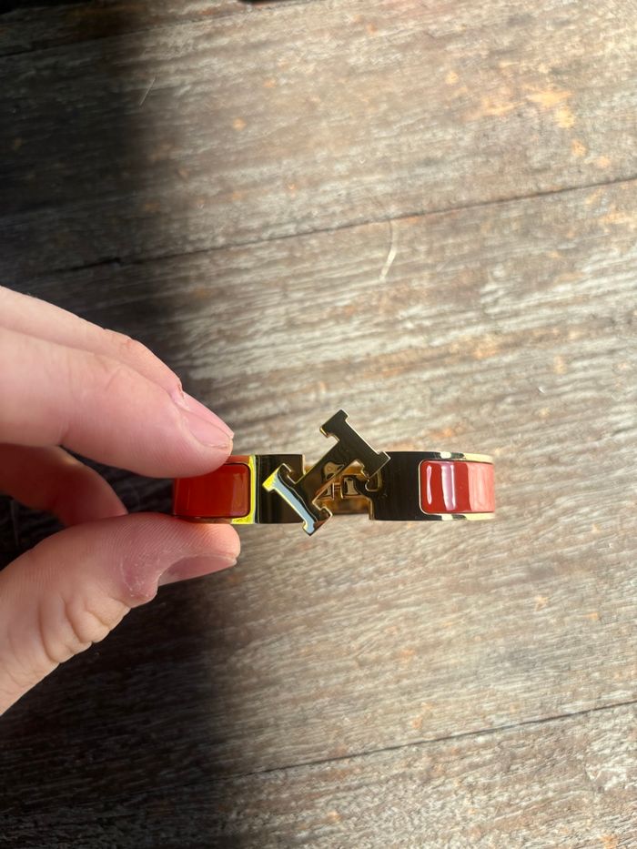 bracelet hermès Clic H orange - photo numéro 6