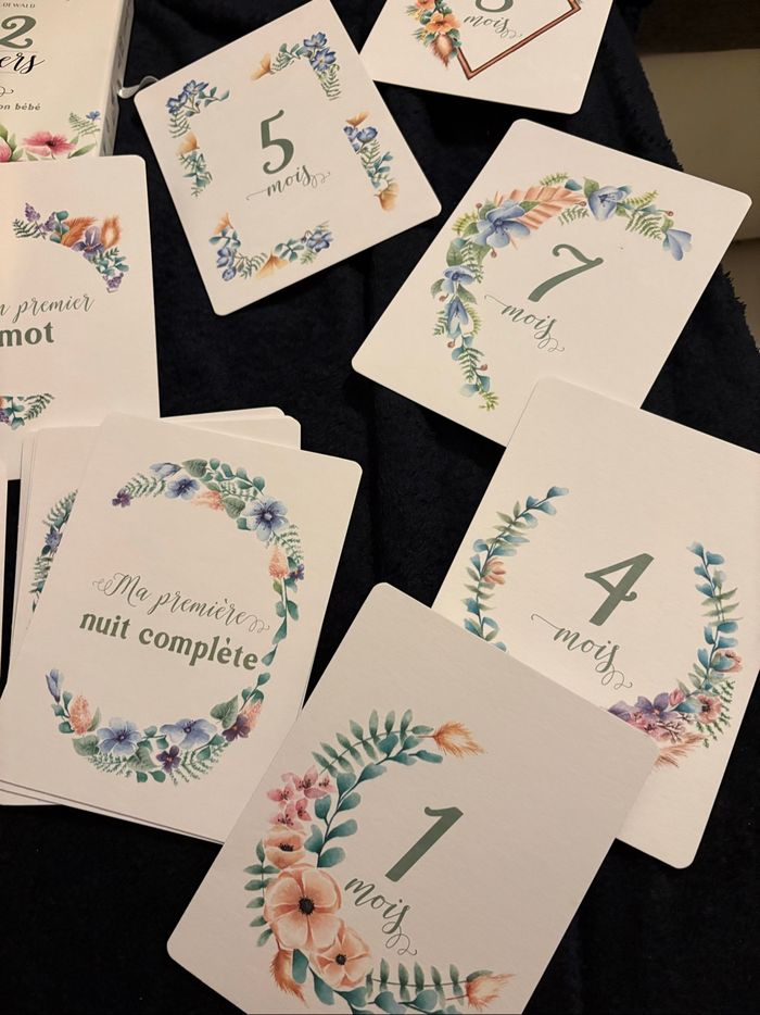 Mes 12 premiers Mois - Maud DENOUX DEWALD - Carte Etape Bébé - photo numéro 4