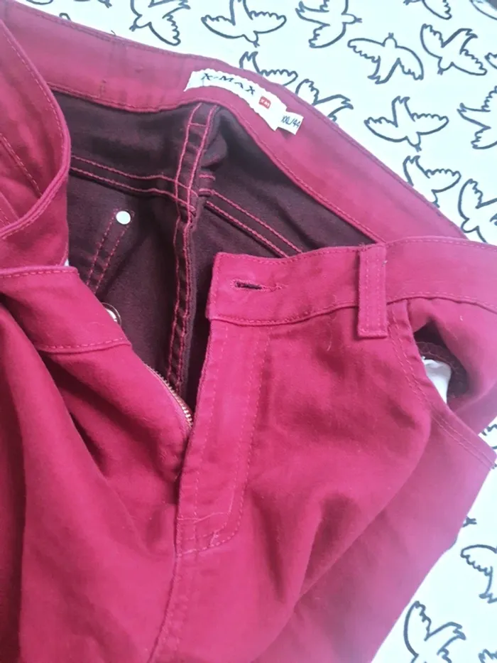 Jean rouge cerise 44 - photo numéro 4