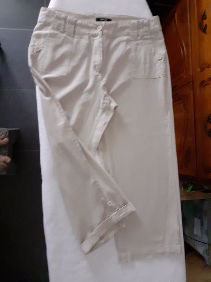 Pantalon 7/8ème  lin