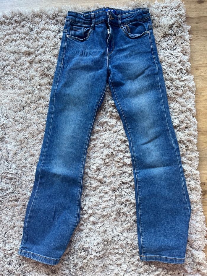 Jeans bleu patte d’éléphant