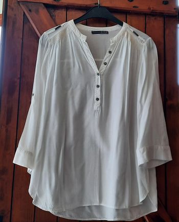 Blouse blanche manches 3/4, Primark, 38