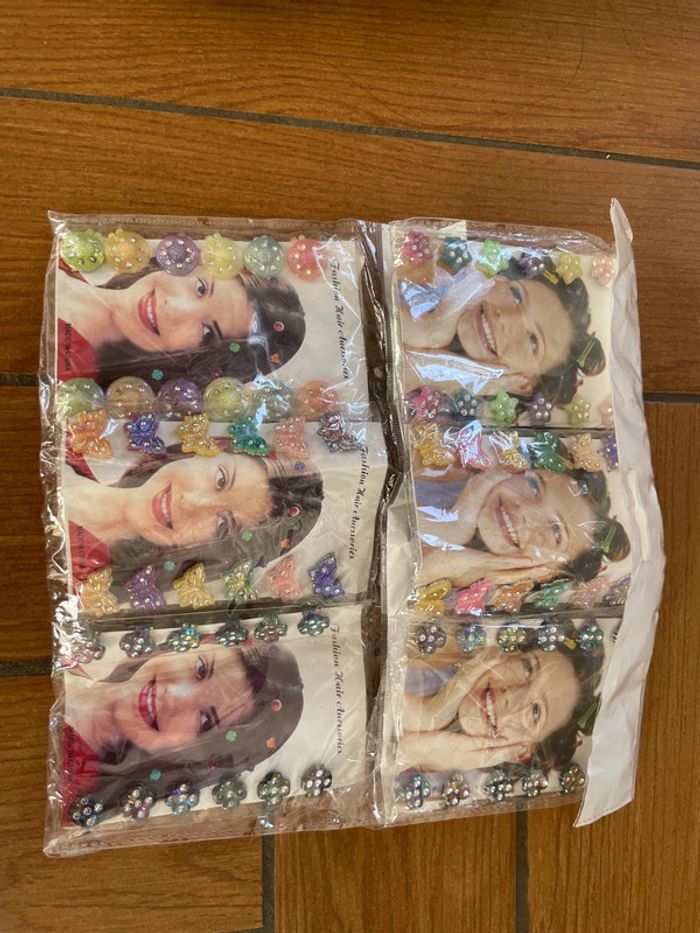 Lot de 6 paquets de clips pour cheveux