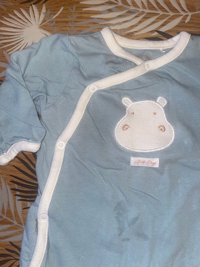 Lot de 2 pyjamas en coton ouverture avant orchestra bb 3 mois - photo numéro 3