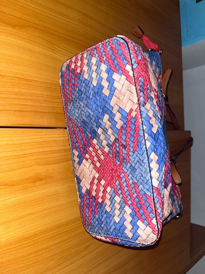 Sac à main multicolore avec motif géométrique (moyen) - photo numéro 4