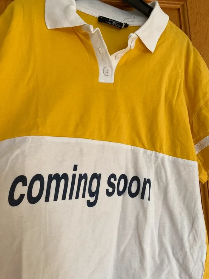 polo jaune bershka taille S neuf - photo numéro 2