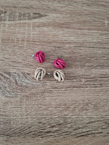 Lot de 2 paires de boucles d'oreilles