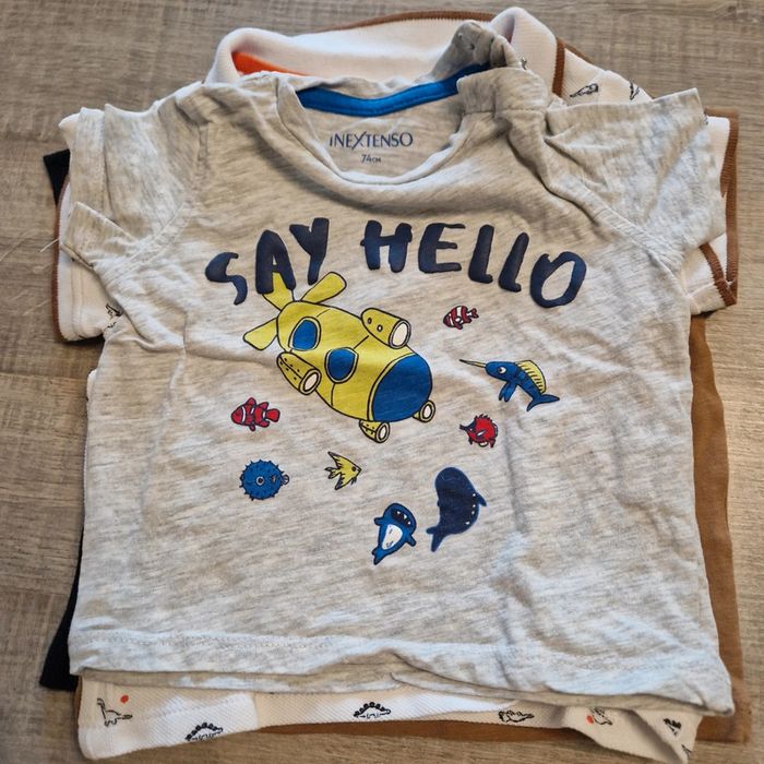 Lot t-shirt MC 9 mois - photo numéro 5