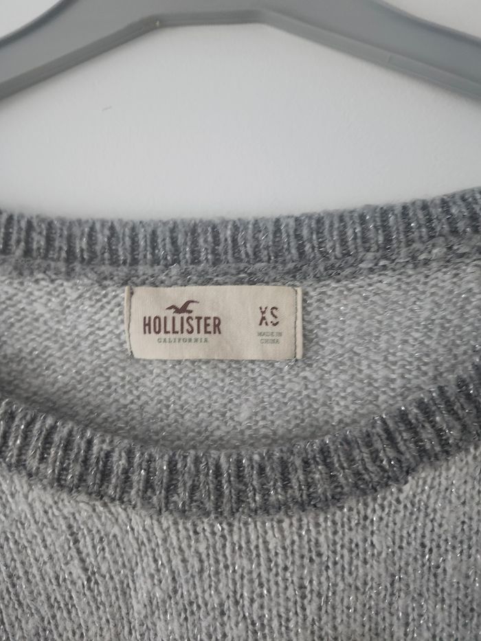 Pull gris Hollister - photo numéro 4