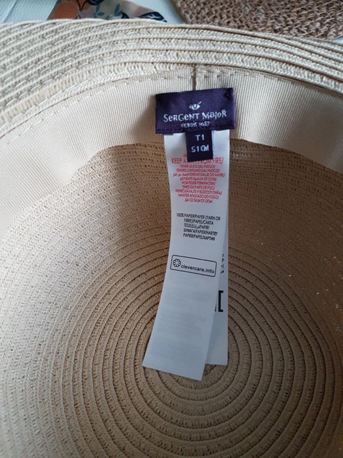 Chapeau femme sergent major 51 cm - photo numéro 3