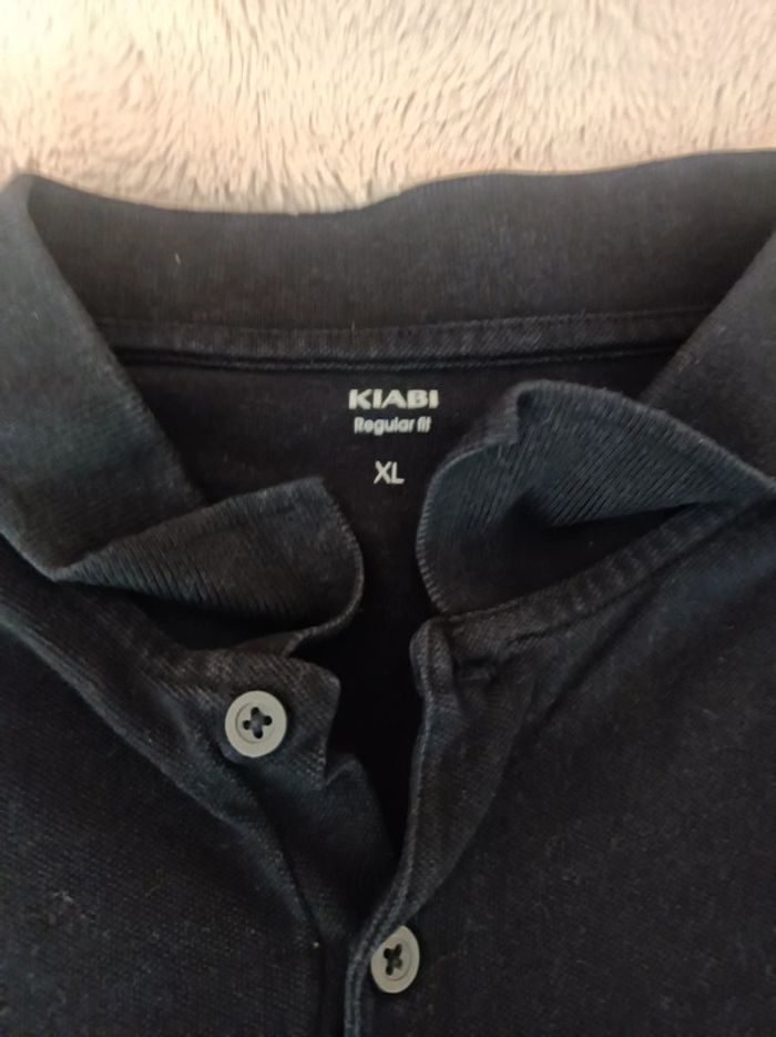 Polo noir homme - photo numéro 2