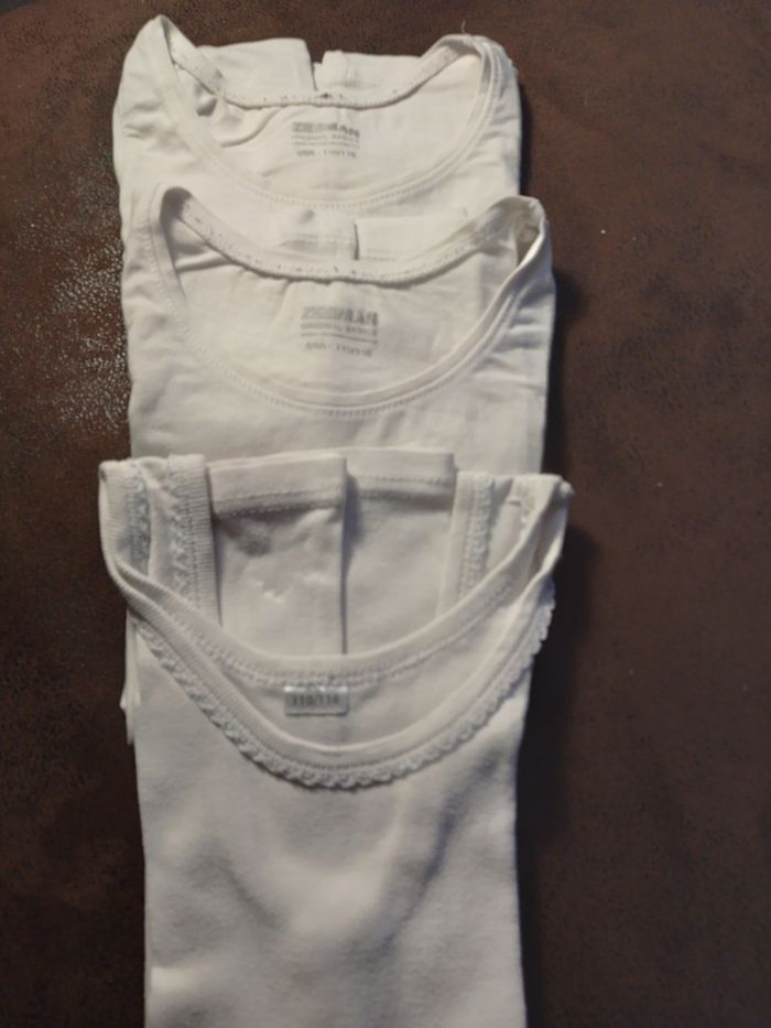 Lot de 3 débardeurs blanc