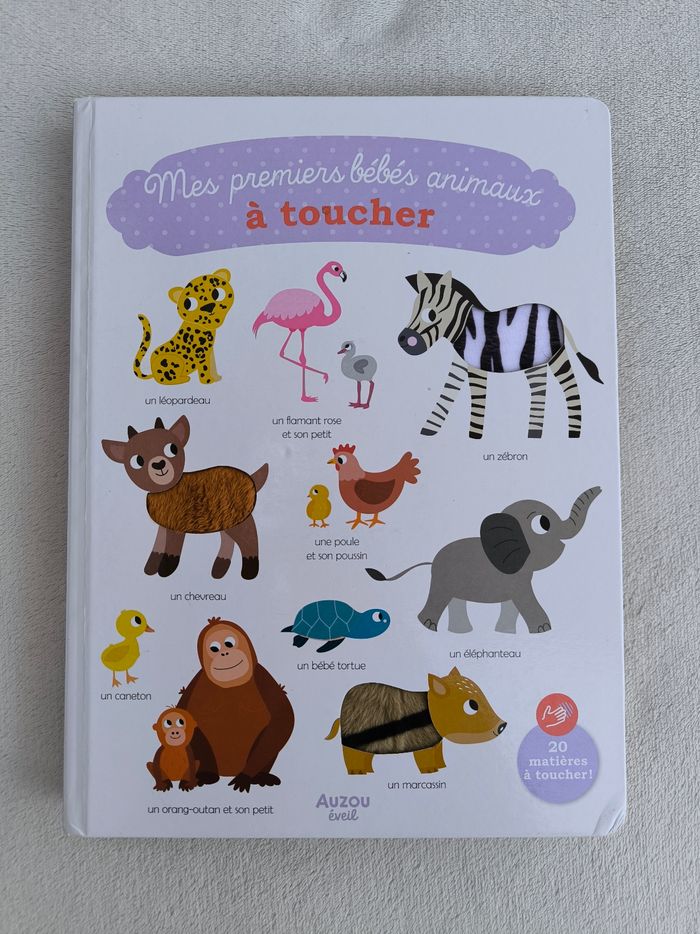 Livre Mes premiers bébés animaux à toucher Auzou - photo numéro 2