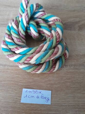 Cordre tressée 1m90 1cm de large