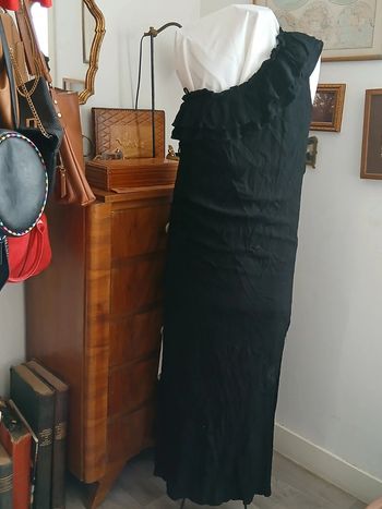 Robe maxi longue one shoulder une épaule gypsy chic bohème