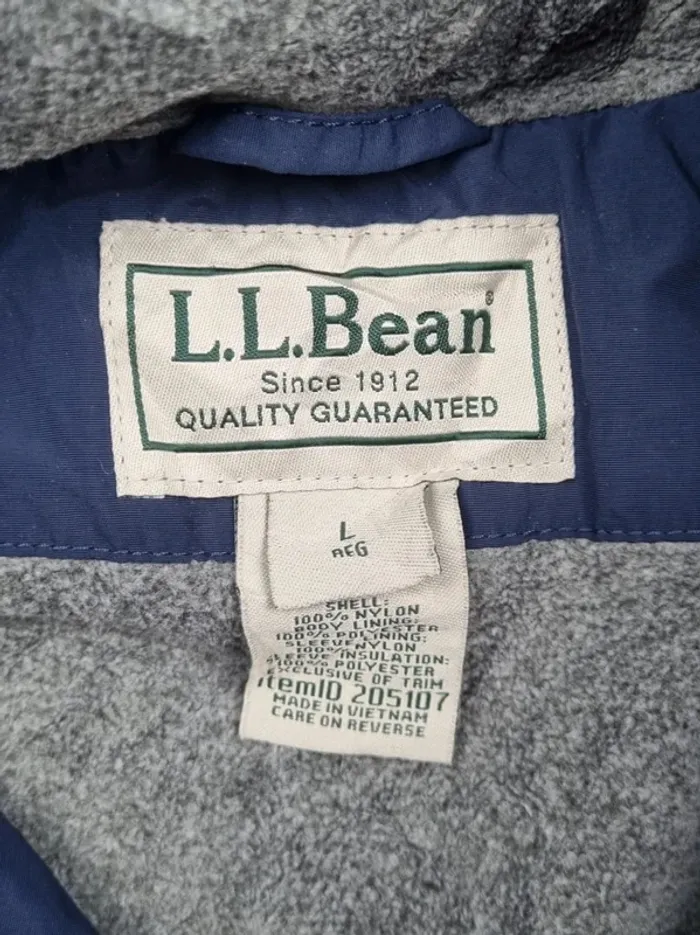 Doudoune L.L. Bean bleu marine – Taille L Homme (mesures en photos) - photo numéro 8