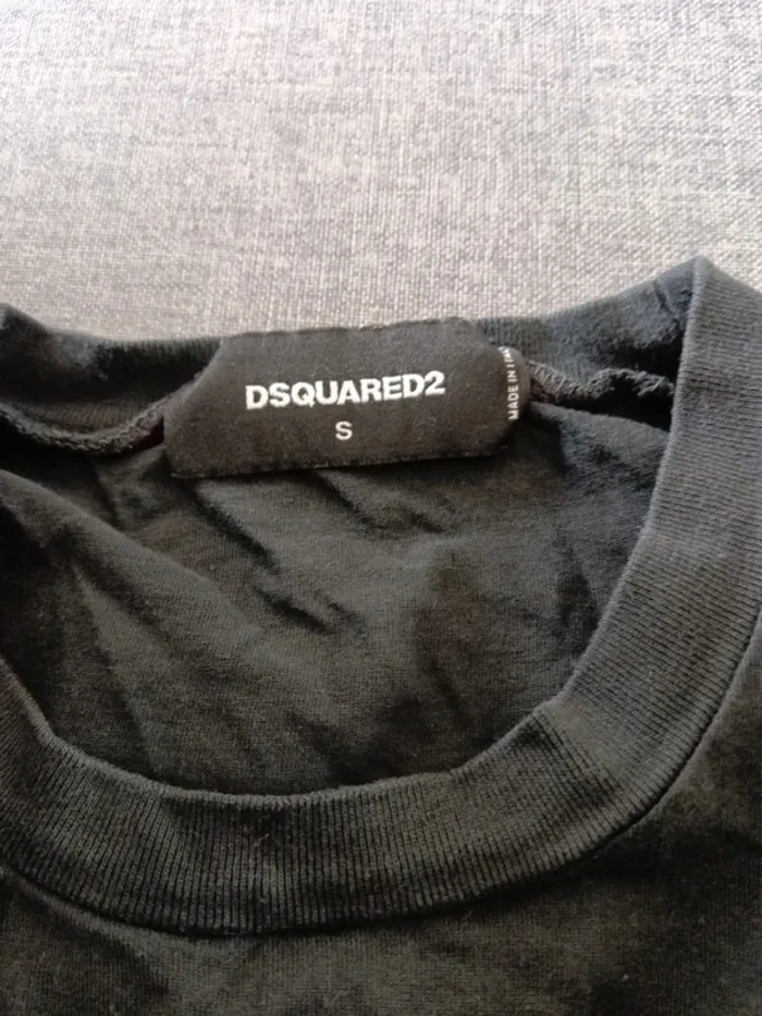 C58 t-shirt noir DSquared2 S - photo numéro 3