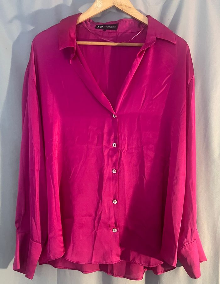 Chemise rose fuchsia - photo numéro 3