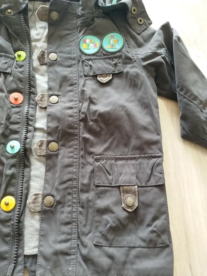 Blouson mixte, à capuche - 3 ans - photo numéro 2