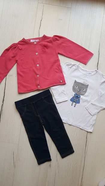 Ensemble 3 pièces mi saison fille 18mois