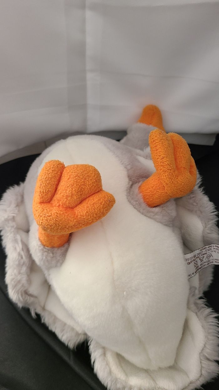 peluche oie grise anna club plush - photo numéro 2